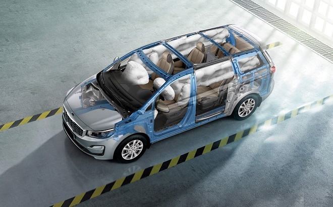 Kia Sedona trang bị 6 túi khí Kia Sedona trang bị 6 túi khí